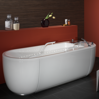 Bathtub for underwater massage from the design line Spa Sensations